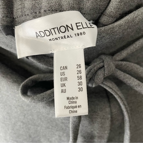 Addition Elle Pull On Trousers Comfortable Grey Plus Size 26 NWT - Picture 2 of 8